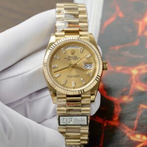 Rolex Day-Date 128238 Yellow Dial 36mm Super Clone Watch