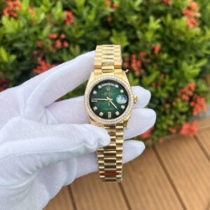 Rolex Day-Date 128348RBR Ombre Green Dial 36mm Super Clone Watch