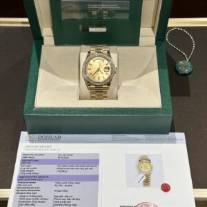 Rolex Day-Date Gold Wrapped Moissanite Baguette Diamond 40mm Super Clone Watch