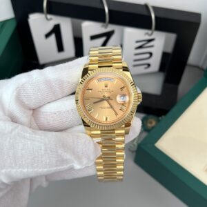 Rolex Day-Date Gold Wrapped Champagne Gold Dial 40mm Super Clone Watch