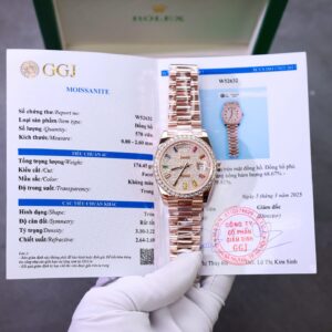 Rolex DateJust Lady Gold Wrapped Chocolate Dial 28mm Super Clone Watch