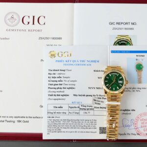 Rolex Day-Date Green Dial Gold Wrapped 36mm Super Clone Watch