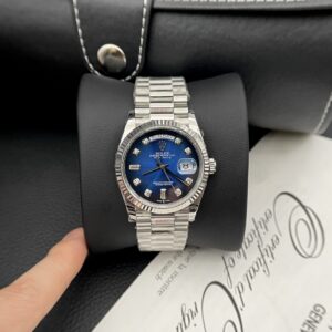 Rolex Day-Date Blue Dial Oyster Strap 36mm Super Clone Watch