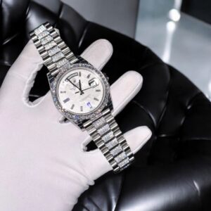 Rolex Day-Date Meteorite Dial Moissanite Custom 40mm Super Clone Watch