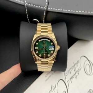 Rolex Day-Date Green Dial Gold Plated 36mm Super Clone Watch