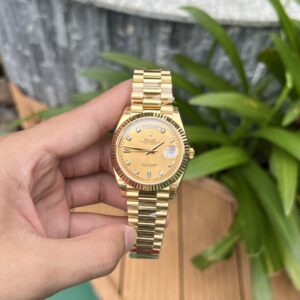 Rolex Day-Date Champagne Dial Jubilee Strap 40mm Super Clone Watch