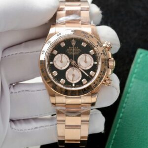 Rolex Daytona 126505 Rose Gold Black Dial 40mm Super Clone Watch