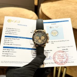 Rolex Daytona Purple MOP Dial Moissanite 40mm Super Clone Watch