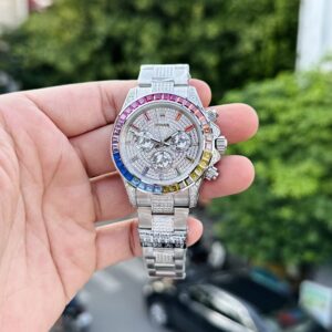 Rolex Daytona Rainbow Full Stone Dial 40mm Super Clone Watch