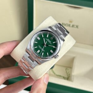 Rolex Oyster Perpetual 126000 Green Dial 36mm Super Clone Watch