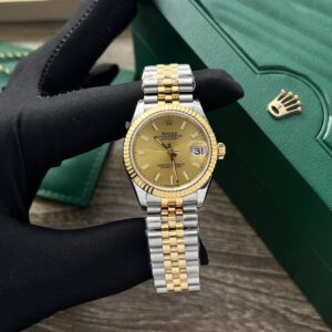 Rolex DateJust Yellow Dial Jubilee Strap 31mm Super Clone Watch