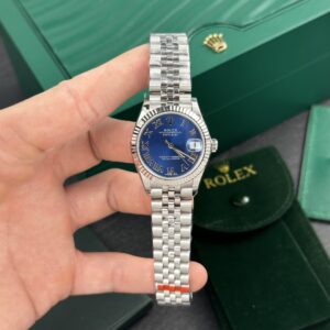 Rolex DateJust Roman Numeral Blue Dial 31mm Super Clone Watch