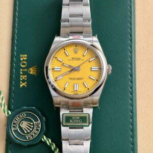 Rolex Oyster Perpetual 124300 Yellow Dial 41mm Super Clone Watch