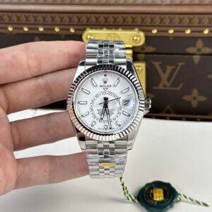 Rolex Sky-Dweller 326934 White Dial Jubilee Strap 42mm Super Clone Watch