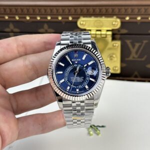 Rolex Sky-Dweller 326934 Blue Dial Jubilee Strap 42mm Super Clone Watch