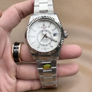 Rolex Sky-Dweller 326934 White Dial Metal Strap Watch 42mm Super Clone Watch