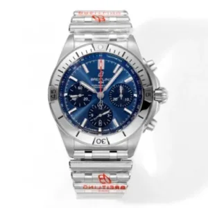 Breitling Chronomat B01 42mm 1:1 Best Edition Blue Dial on SS Bracelet A7750 Super Clone Watch