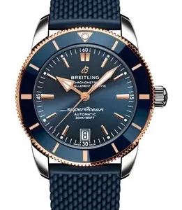 Breitling Superocean Heritage Blue Dial Rose Gold Super Clone Watch